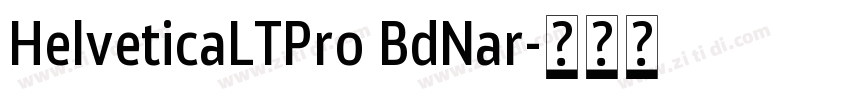 HelveticaLTPro BdNar字体转换